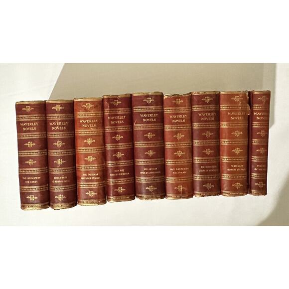 Waverley Novels Lot Of 9 Rob Roy Edition By Walter Scott Vintage Books